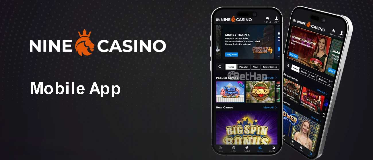 Capture d'écran de l'app Nine Casino